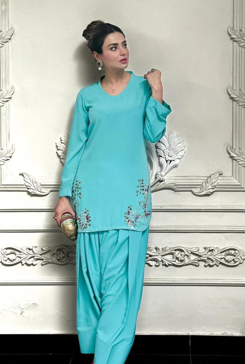 Aqua Blue Co-Ord Set