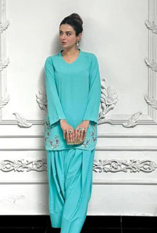 Aqua Blue Co-Ord Set